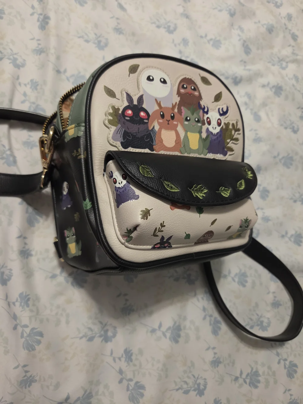 RARE!!! Chibi Cryptids Allover Print Crossbody Bag - BoxLunch Exclusive